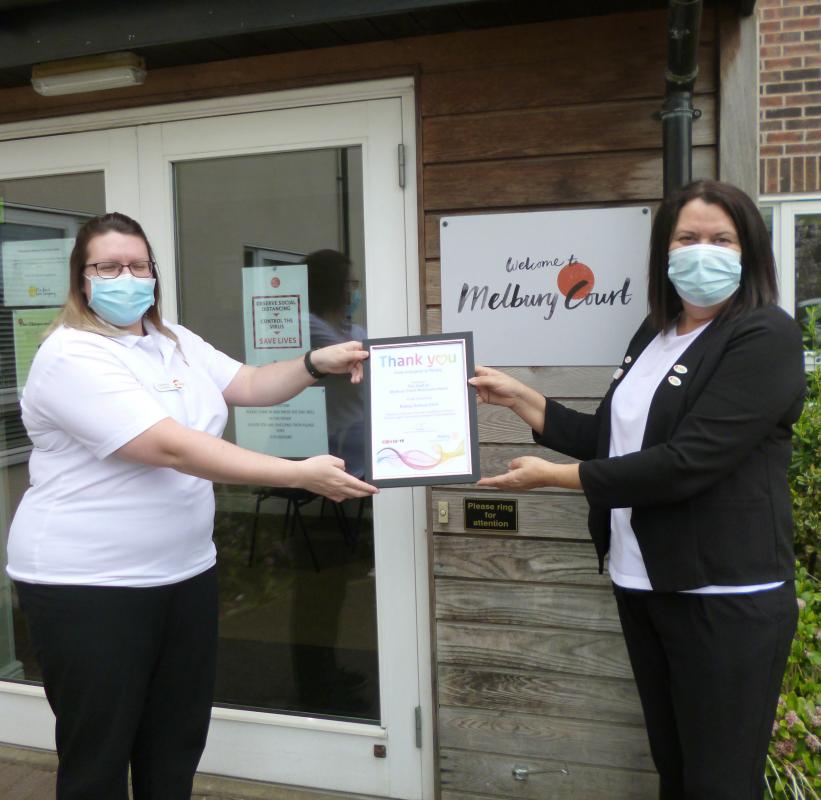 THANK YOU MELBURY COURT CARE HOME Rotary Club of Durham Elvet